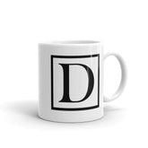 Letter D Border Monogram Coffee Tea Cup Mug, Mug, $ 17.50, A Moment Of Now™